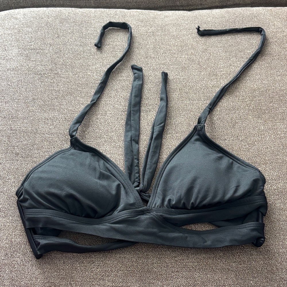 Kona Sol Black Strappy Bralette